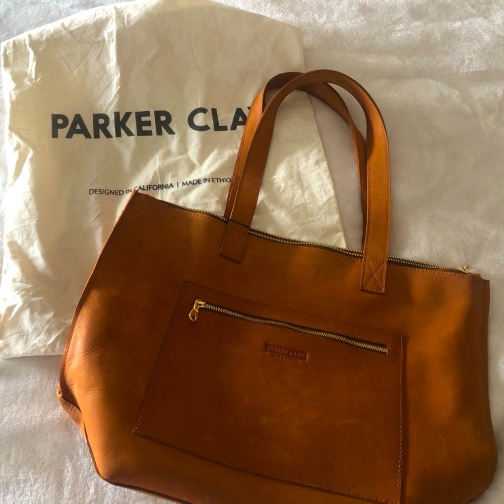 Parker Clay Tote Bag - NWT - Rust Brown - **Discontinued Item**